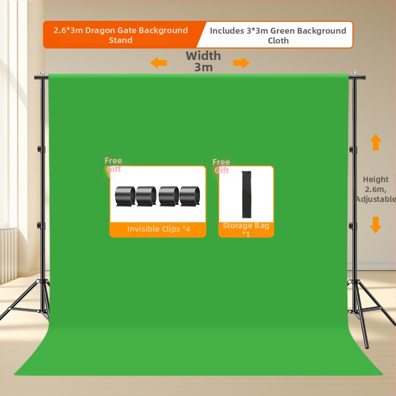 Chromakey fona statīvs – pārnēsājams teleskopisks fona statīvs studijai