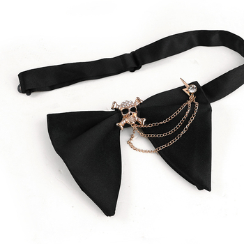 Παπιγιόν για γιακά με διακοσμητικό άνθος, ρόμβος οργάνωση, ζακάρντ, πολυεστέρας, στυλ βέλος, ανδρικό επιχειρηματικό