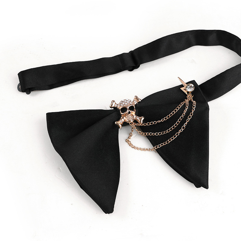 Παπιγιόν για γιακά με διακοσμητικό άνθος, ρόμβος οργάνωση, ζακάρντ, πολυεστέρας, στυλ βέλος, ανδρικό επιχειρηματικό