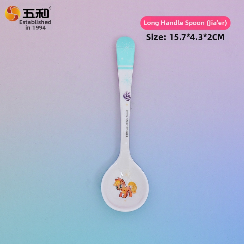 Bērnu karote, pārtikas klases plastmasa, mīļš karikatūru dizains, derīga desertiem un zīdaiņu ēdināšanai, pirmās klases kvalitāte