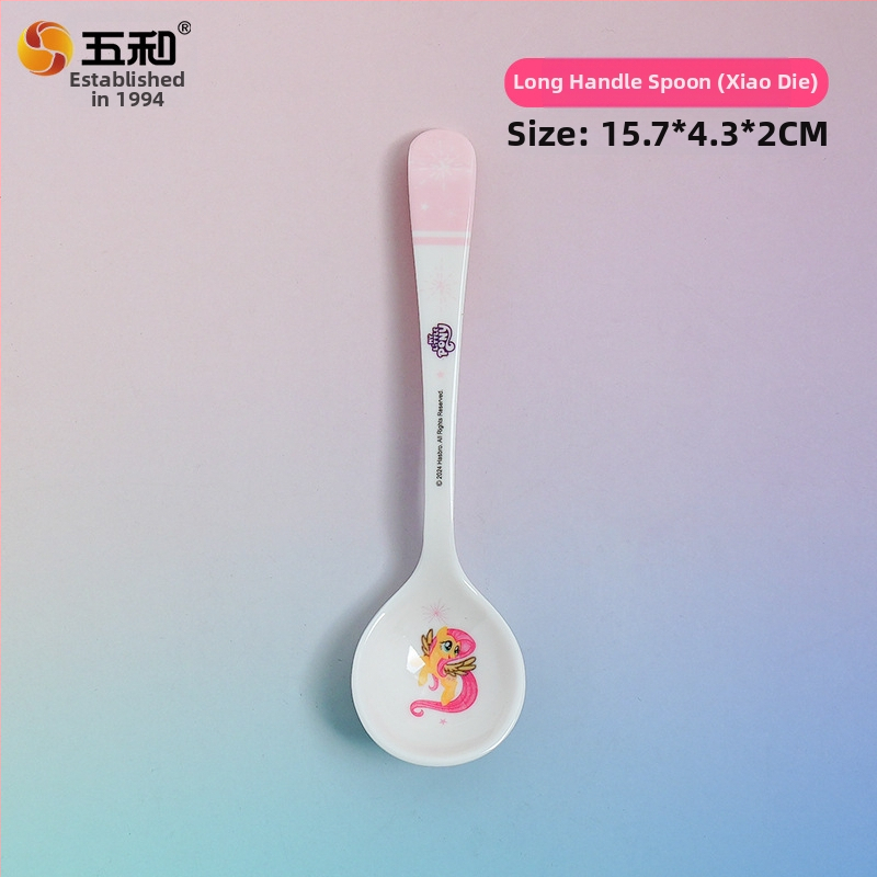 Bērnu karote, pārtikas klases plastmasa, mīļš karikatūru dizains, derīga desertiem un zīdaiņu ēdināšanai, pirmās klases kvalitāte