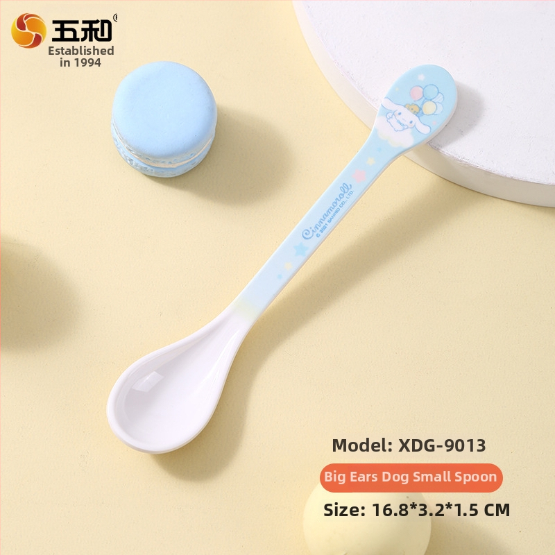 Bērnu karote, pārtikas klases plastmasa, mīļš karikatūru dizains, derīga desertiem un zīdaiņu ēdināšanai, pirmās klases kvalitāte