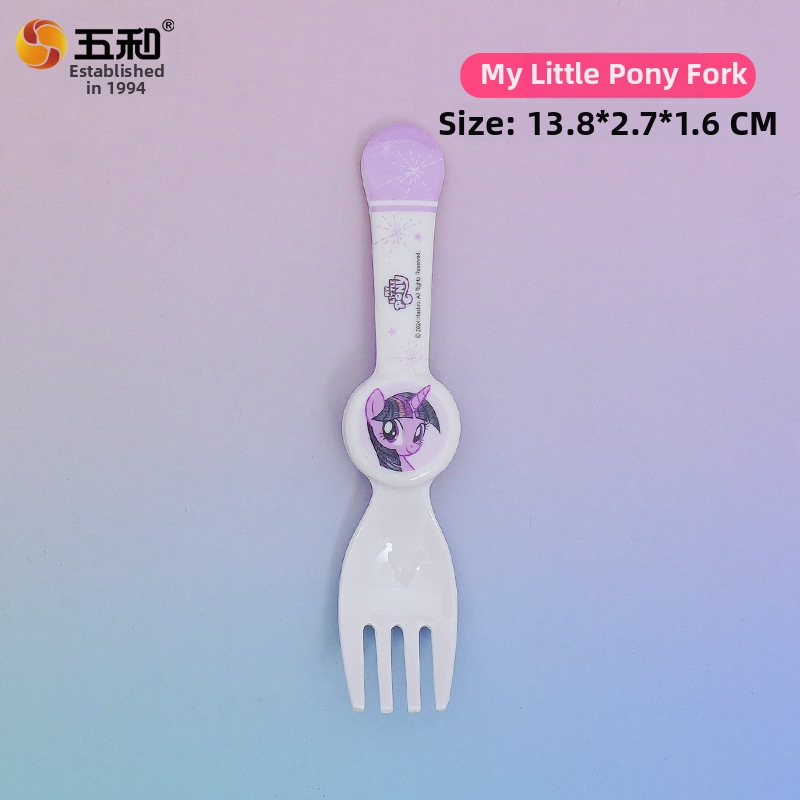 Plastmasas bērnu karote, karikatūru motīvs, svaigs un mīļš stils