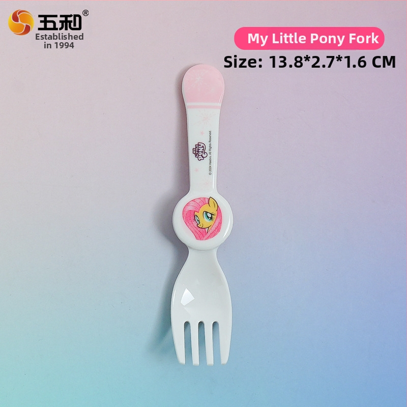 Plastmasas bērnu karote, karikatūru motīvs, svaigs un mīļš stils