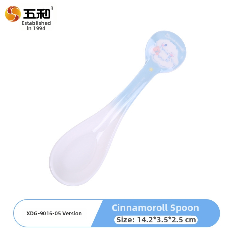 Plastmasas bērnu karote, karikatūru motīvs, svaigs un mīļš stils