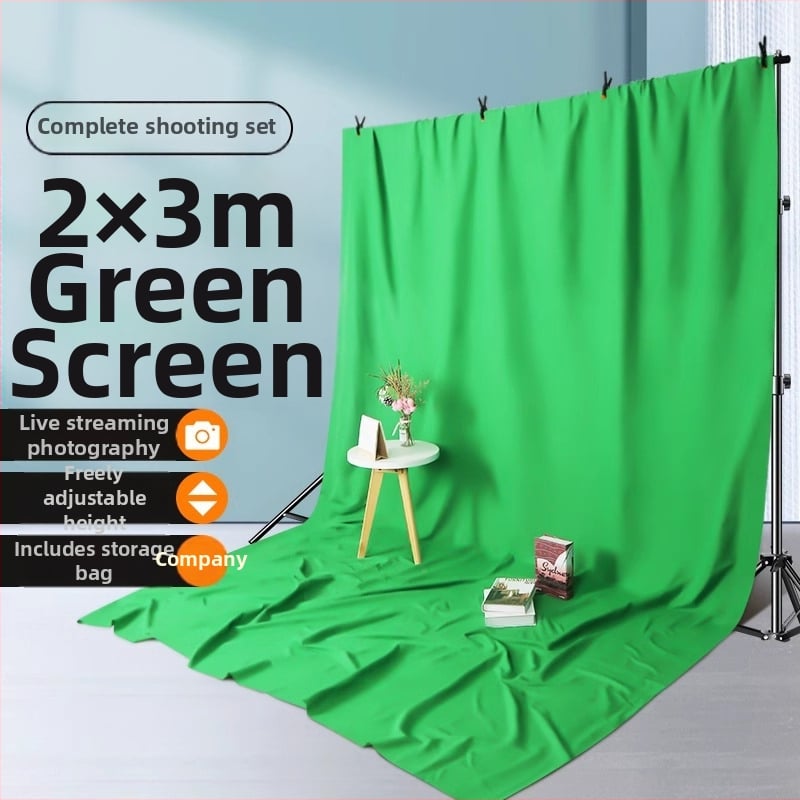 Teleskopisks chromakey fona stends, pārnēsājams regulējams rāmis ar fona audumu