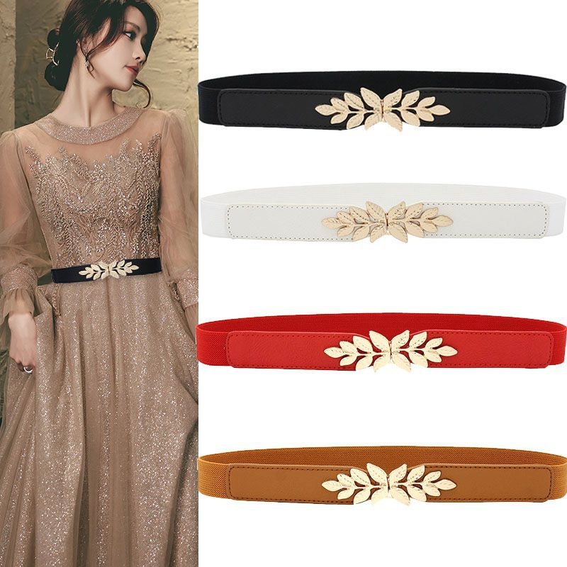 Ženský elastický pás na šaty - minimalistický, všestranný obchodný štýl; Materiál: Nylon; Materiál pracky: Zliatina; Spôsob zapínania: pracka; Šírka: 2-4 cm