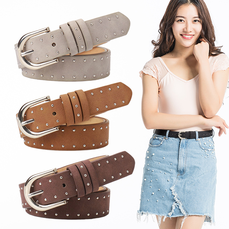 Ženski kaiš od PU kože s metalnom kopčom od legure, kopča s iglom, širina 2–4 cm, stil: poslovan, svestran, elegantan, minimalističan, chic