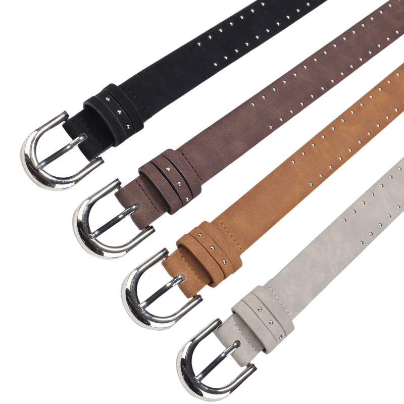 Ženski kaiš od PU kože s metalnom kopčom od legure, kopča s iglom, širina 2–4 cm, stil: poslovan, svestran, elegantan, minimalističan, chic