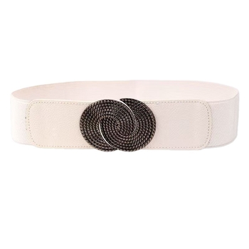 Pojas za haljinu, široki PU kožni pojas, retro stil, kopča od legure, način kopčanja: kopča (Materijal: PU koža; Kopča: legura; Način kopčanja: kopča; Širina: debela (>4 cm); Stil: retro)