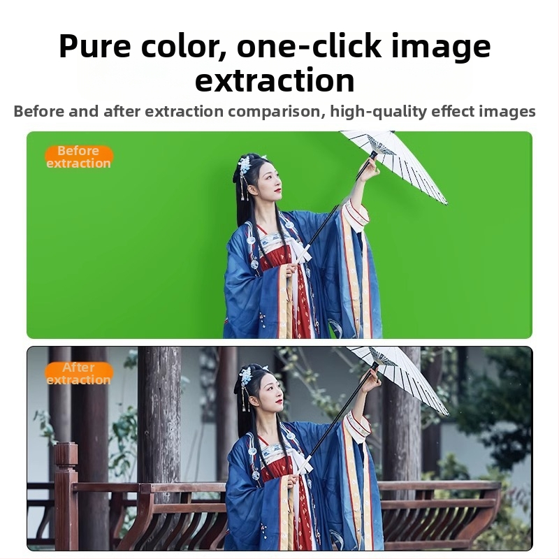 Portatīvs chroma key fona statīvs ar teleskopisku atbalstu un fona audumu studijai