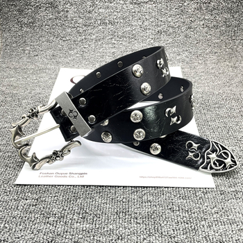 PU kožni pojas, ručna izrada, imitacija prave kože, nišni dizajn, street rock punk stil, širina 2–4 cm, kopča od legure