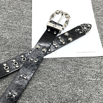 PU kožni pojas, ručna izrada, imitacija prave kože, nišni dizajn, street rock punk stil, širina 2–4 cm, kopča od legure