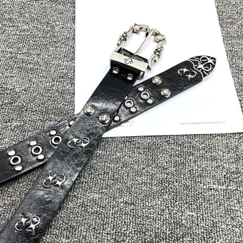 PU kožni pojas, ručna izrada, imitacija prave kože, nišni dizajn, street rock punk stil, širina 2–4 cm, kopča od legure