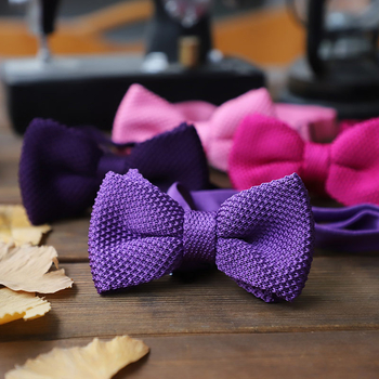 Γραβάτα με φιόγκο, υπερστενό πλάτος, μίγμα πολυεστέρα, μονοχρωματικό μοτίβο, ανδρικό πλεκτό