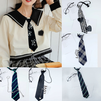 JK csomó nélküli nyakkendőklipsz, gallérvirággal, poliészter bélés, felnőtteknek, főiskolai stílus