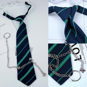 JK csomó nélküli nyakkendőklipsz, gallérvirággal, poliészter bélés, felnőtteknek, főiskolai stílus