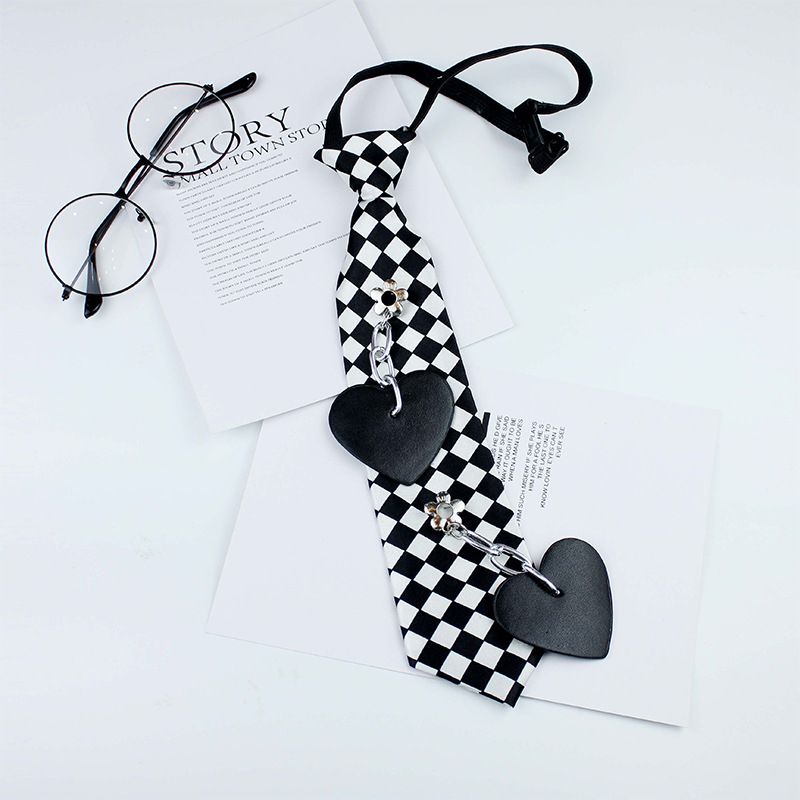 JK csomó nélküli nyakkendőklipsz, gallérvirággal, poliészter bélés, felnőtteknek, főiskolai stílus