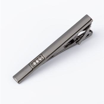 Mandzsetta- és nyakkendőklipsz készlet, geometriás négyzetes forma, kristályokkal díszített gyémántok, ötvözet, uniszex, egyszerű stílus