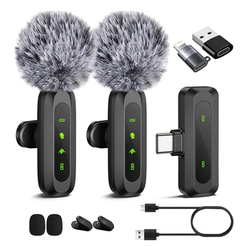 J3 kakla klipu mikrofons – iebūvēta akumulatora, darbības laiks 6-8 h, frekvenču atbilde 20 Hz-20 kHz, SNR ≥60 dB