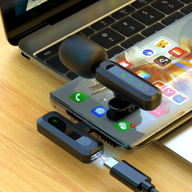 J3 kakla klipu mikrofons – iebūvēta akumulatora, darbības laiks 6-8 h, frekvenču atbilde 20 Hz-20 kHz, SNR ≥60 dB