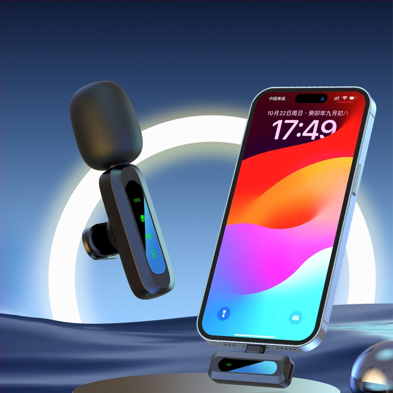 J3 kakla klipu mikrofons – iebūvēta akumulatora, darbības laiks 6-8 h, frekvenču atbilde 20 Hz-20 kHz, SNR ≥60 dB