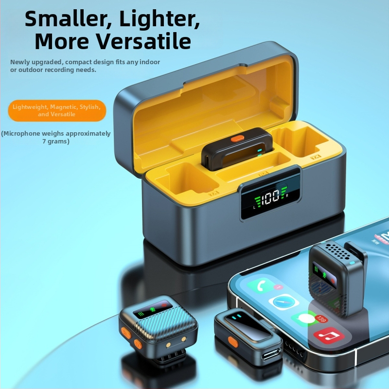 Lavaliera mikrofons tiešraidei, modelis B18, iebūvēta akumulatora jauda 300–500 mAh, frekvenču diapazons 20 Hz–20 kHz, SNR ≥70 dB, akumulatora darbības laiks 6–8 stundas