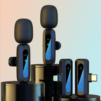 J3 lavalier mikrofons, omni-direkcijas uztvere, 20 Hz–20 kHz, akumulatora darbības laiks 6–8 stundas