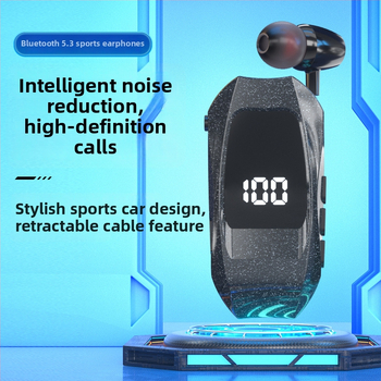 Juhtmevabad Bluetooth kõrvaklapid-kaelaripiga, 10 m ulatus, Bluetooth 5.3, veekindlad, digitaalse ekraaniga, aku kestvus üle 8 tunni