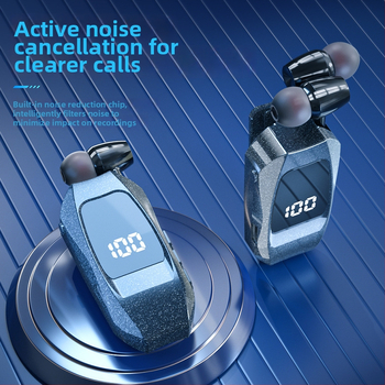 Juhtmevabad Bluetooth kõrvaklapid-kaelaripiga, 10 m ulatus, Bluetooth 5.3, veekindlad, digitaalse ekraaniga, aku kestvus üle 8 tunni