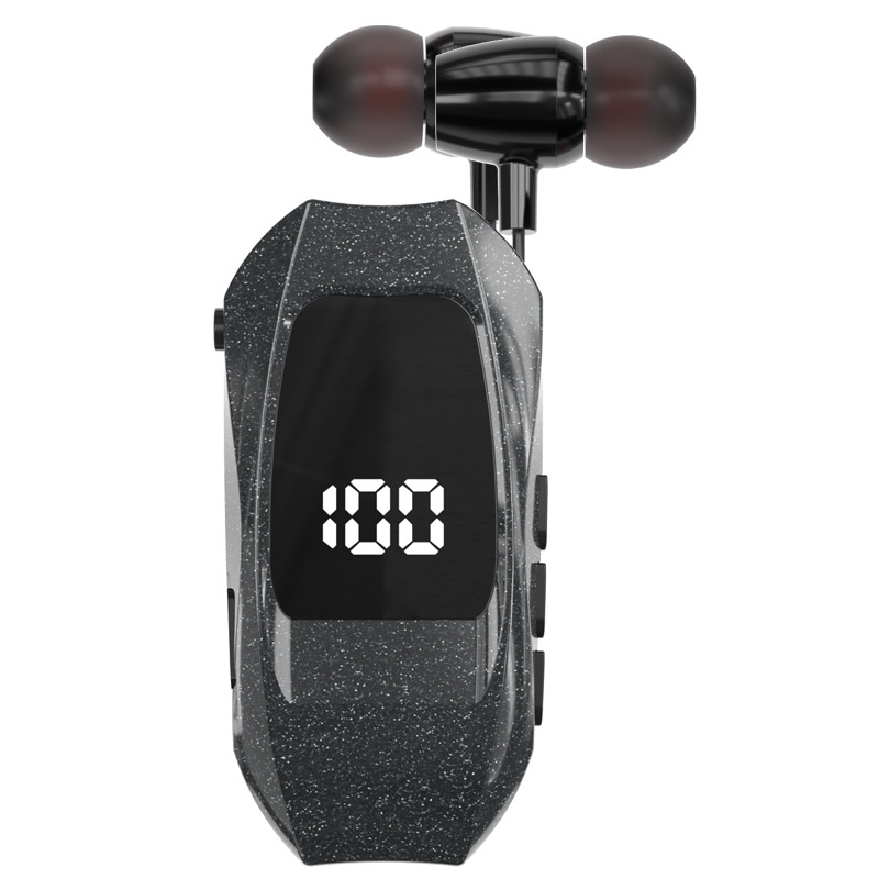 Bežične slušalice s klipom za ovratnik, Bluetooth 5.3, domet 10 m, vodootporne, digitalni zaslon, trajanje baterije preko 8 sati