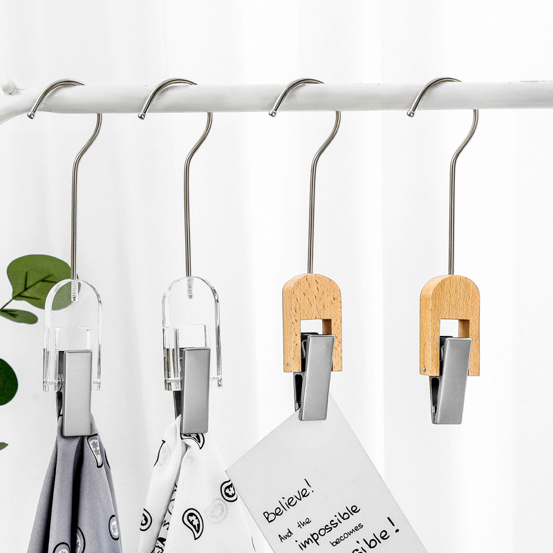 Ξύλινο κλιπ αποθήκευσης με S-άγκιστρο για φουλάρια, Encordo μοντέλο Mz-jz001