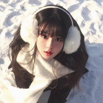 Earmuffs z umelej kožušiny zaja pre dospelé ženy, teplé a vetruodolné na zimu, jednofarebný vzor