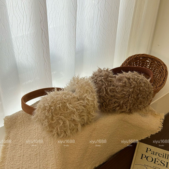 Ακουστικά για τα αυτιά από βελουδένια τεχνητή γούνα, μονόχρωμο σχέδιο, ζεστασιά για τον χειμώνα, unisex ενήλικες, φθινοπωρινό 2025