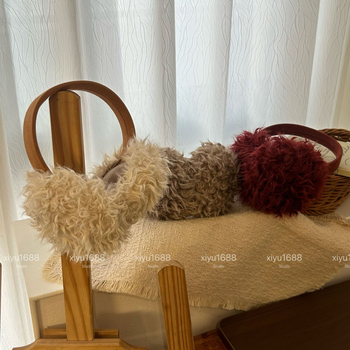 Ακουστικά για τα αυτιά από βελουδένια τεχνητή γούνα, μονόχρωμο σχέδιο, ζεστασιά για τον χειμώνα, unisex ενήλικες, φθινοπωρινό 2025