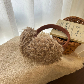 Ακουστικά για τα αυτιά από βελουδένια τεχνητή γούνα, μονόχρωμο σχέδιο, ζεστασιά για τον χειμώνα, unisex ενήλικες, φθινοπωρινό 2025