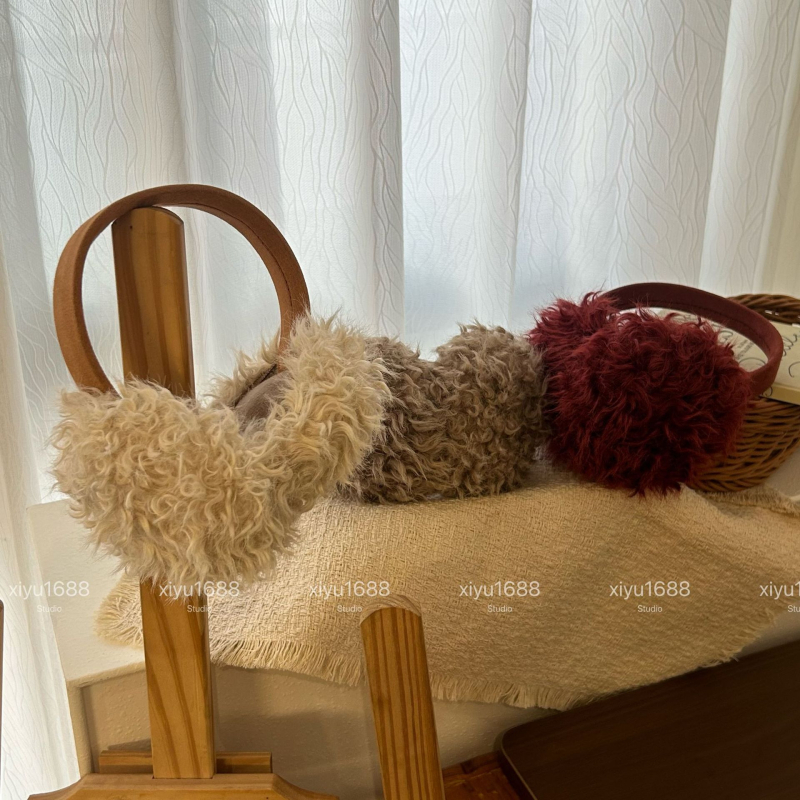 Ακουστικά για τα αυτιά από βελουδένια τεχνητή γούνα, μονόχρωμο σχέδιο, ζεστασιά για τον χειμώνα, unisex ενήλικες, φθινοπωρινό 2025