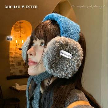 Ακουστικά αυτιών σε κορεατικό στυλ, βελουδένιο γούνινο ύφασμα για γυναίκες – ζεστά και ανθεκτικά στον άνεμο