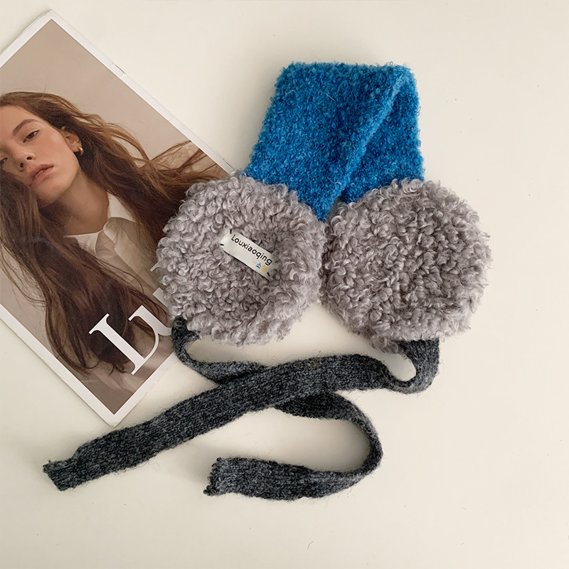 Ακουστικά αυτιών σε κορεατικό στυλ, βελουδένιο γούνινο ύφασμα για γυναίκες – ζεστά και ανθεκτικά στον άνεμο