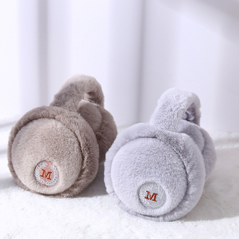 Αναδιπλόμενα χειμερινά γούνινα προστατευτικά για τα αυτιά ενηλίκων, unisex, πολυεστέρας