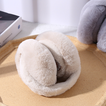 Αναδιπλόμενα χειμερινά γούνινα προστατευτικά για τα αυτιά ενηλίκων, unisex, πολυεστέρας