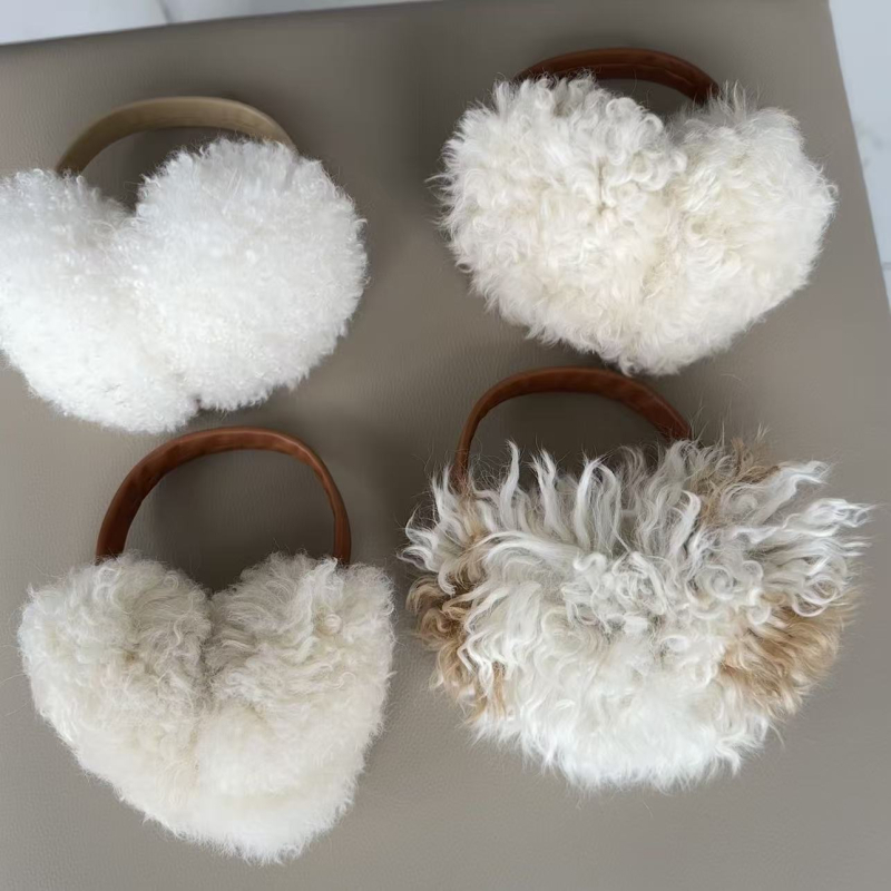 Ušni štitnici od ovčje vune | Unisex, odrasli | Zadržavaju toplinu zimi, proljeće i jesen (Materijal: vuna)
