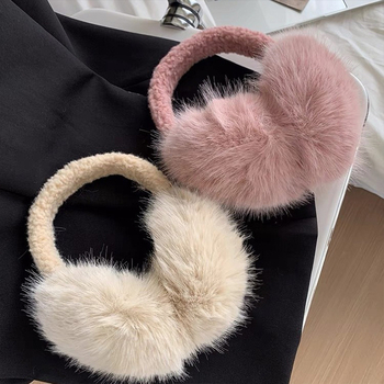 Earmuffs - plush υλικό για χειμώνα, unisex ενήλικες, αναπνεύσιμη προστασία για τα αυτιά