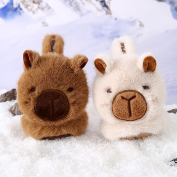 Kapibala plüss gyerekek Ear Muffs – cartoon stílus, téli meleg, uniszex