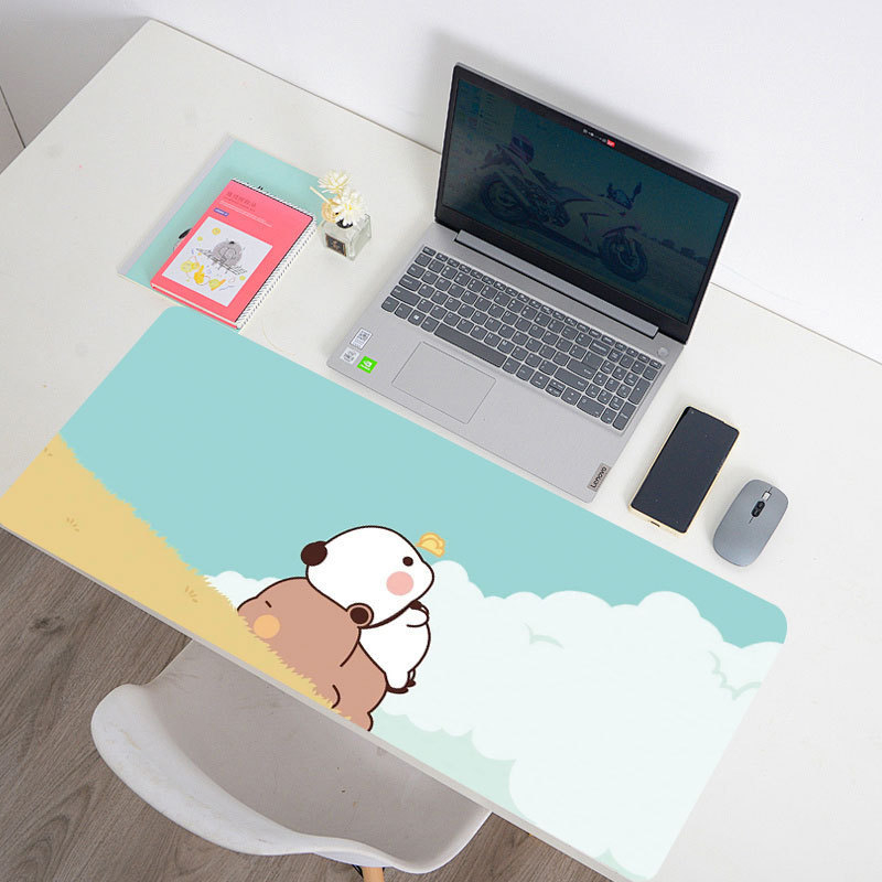 Yierbubu dvostrana podloga za stol, prirodni kaučuk, protuklizna, dizajn karikature, tisak toplom transferom, tisak logotipa, prilagodljivo