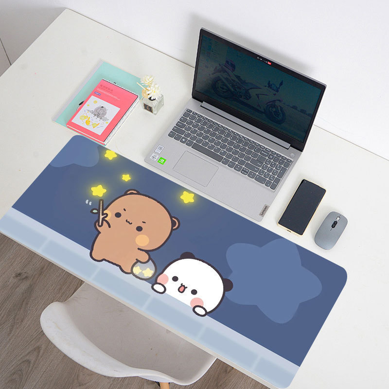 Yierbubu dvostrana podloga za stol, prirodni kaučuk, protuklizna, dizajn karikature, tisak toplom transferom, tisak logotipa, prilagodljivo