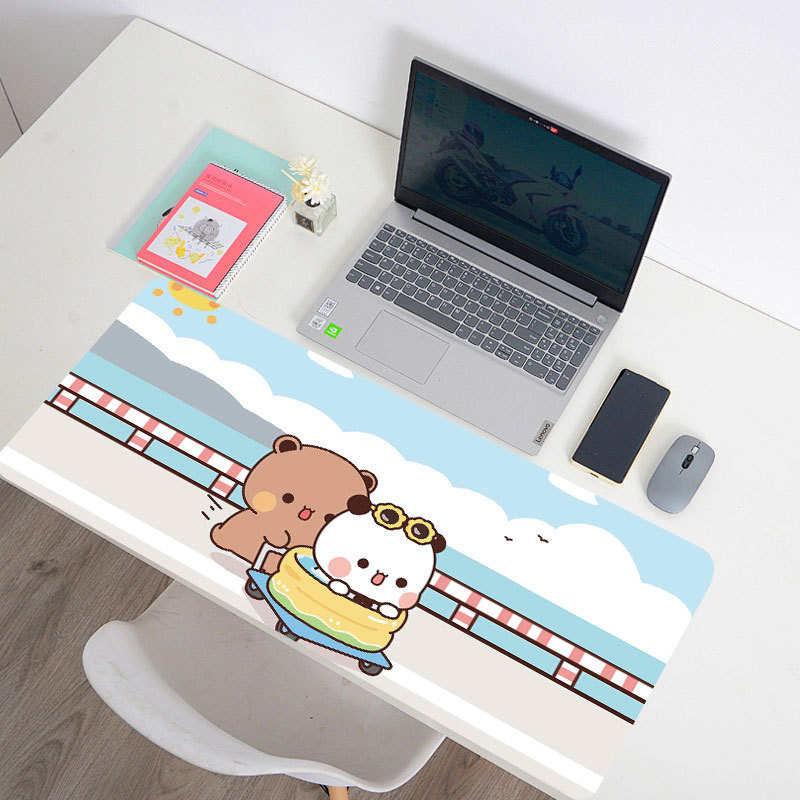 Yierbubu dvostrana podloga za stol, prirodni kaučuk, protuklizna, dizajn karikature, tisak toplom transferom, tisak logotipa, prilagodljivo