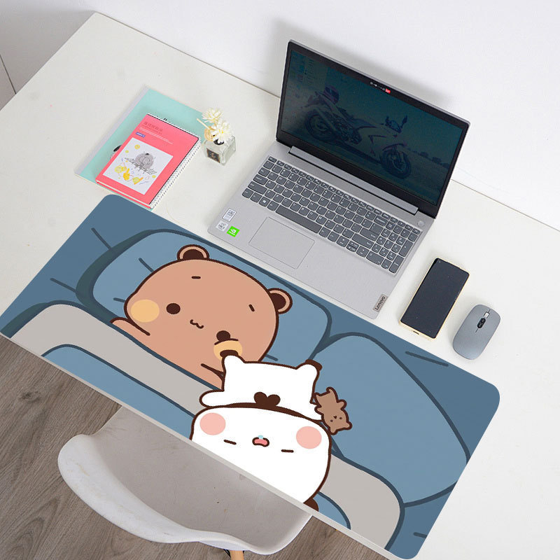 Yierbubu dvostrana podloga za stol, prirodni kaučuk, protuklizna, dizajn karikature, tisak toplom transferom, tisak logotipa, prilagodljivo