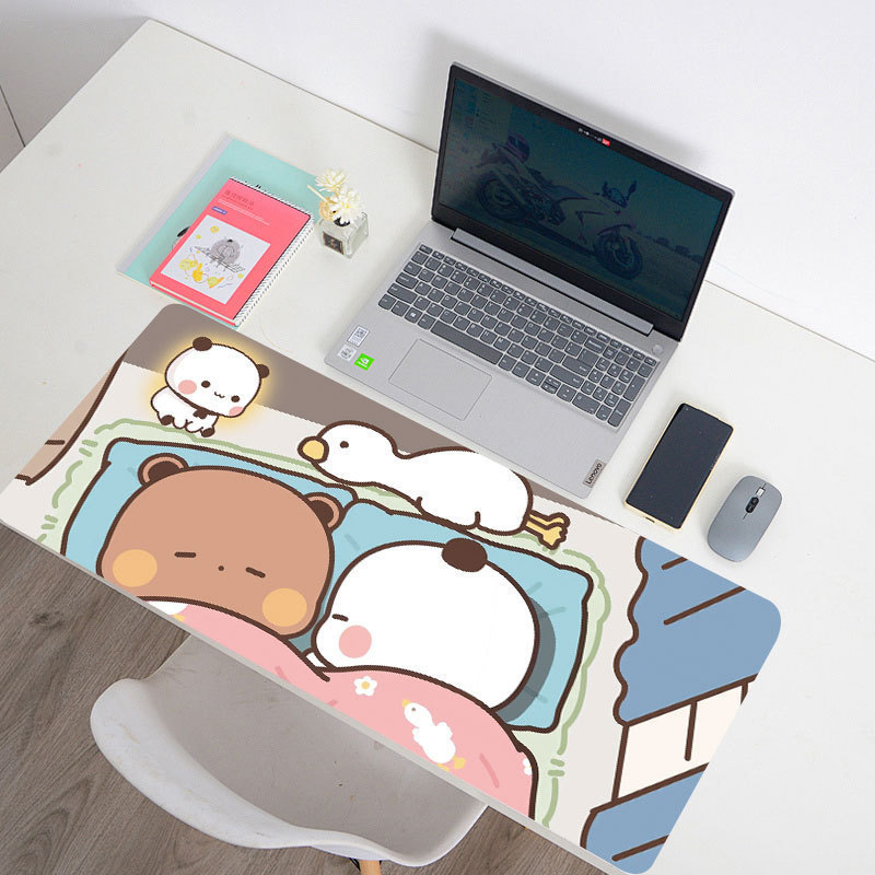 Yierbubu dvostrana podloga za stol, prirodni kaučuk, protuklizna, dizajn karikature, tisak toplom transferom, tisak logotipa, prilagodljivo