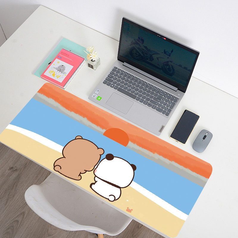 Yierbubu dvostrana podloga za stol, prirodni kaučuk, protuklizna, dizajn karikature, tisak toplom transferom, tisak logotipa, prilagodljivo